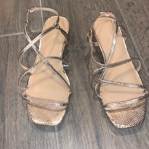 Express Gold Strappy Aandals